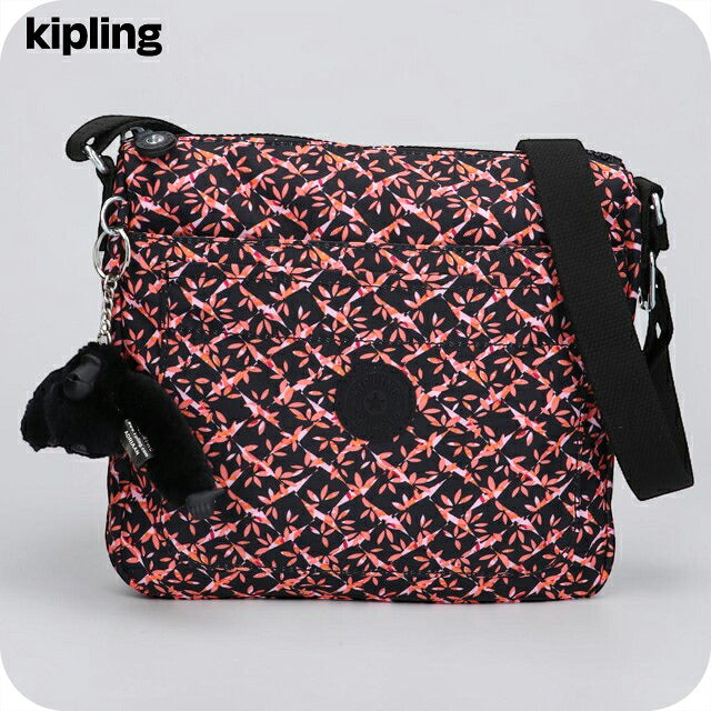キプリング ショルダーバッグ レディース ブランド Kipling セバスチャン ロゴ ワンポイント 総柄 花・植物 KI4999-46X Dancing Bouquet KI4999-46X