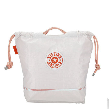 キプリング ハンドバッグ レディース ブランド Kipling KI5273U65 VIVID WHITE LAQ ビビッドホワイトラッカー 軽量 小さめ 手提げ 高級 おしゃれ プレゼント 女性 実用的 かわいい