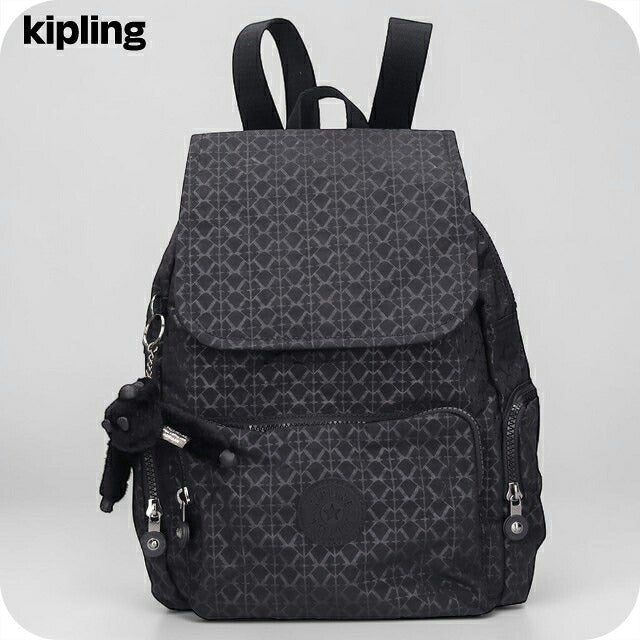 キプリング リュック レディース ブランド Kipling シティジップ S バックパック リュックサック スクールバッグ  KI5634-K59 Signature Emb KI5634-K59