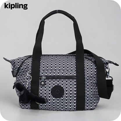 キプリング ボストンバッグ レディース ブランド Kipling アート ミニ ミニボストンバッグ 2WAY KI5656-DD2 Signature Print 黒 KI5656-DD2