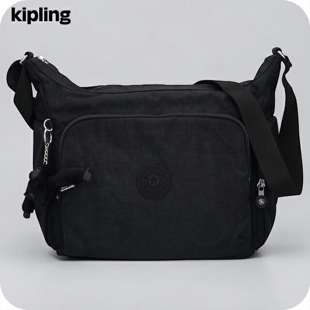 キプリング ショルダーバッグ レディース ブランド Kipling ガブ ロゴ ワンポイント 無地 KI5740-P39 Black Noir 黒 KI5740-P39