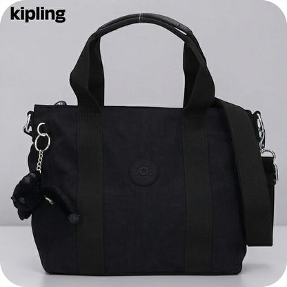 キプリング トートバッグ レディース ブランド Kipling アッセーニ ミニ ミニトートバッグ ロゴ ワンポイント 無地 2WAY KI7149-P39 Black Noir 黒 KI7149-P39