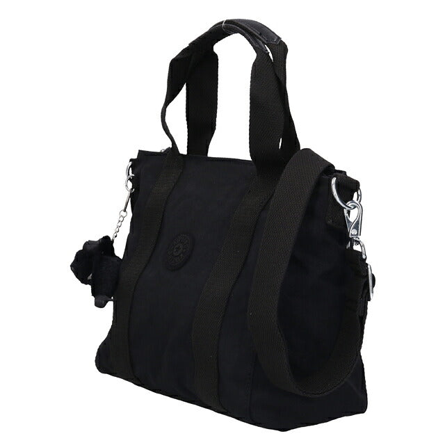 キプリング トートバッグ レディース ブランド Kipling アッセーニ ミニ ミニトートバッグ ロゴ ワンポイント 無地 2WAY KI7149-P39 Black Noir 黒 KI7149-P39