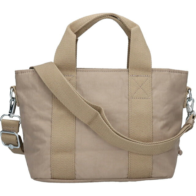 キプリング トートバッグ レディース ブランド Kipling ミンタ ロゴ ワンポイント 無地 2WAY KI7541-4PW Soft Taupe KI7541-4PW