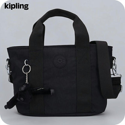 キプリング トートバッグ レディース ブランド Kipling ミンタ ロゴ ワンポイント 無地 2WAY KI7541-P39 Black Noir 黒 KI7541-P39