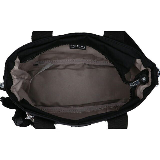 キプリング トートバッグ レディース ブランド Kipling ミンタ ロゴ ワンポイント 無地 2WAY KI7541-P39 Black Noir 黒 KI7541-P39