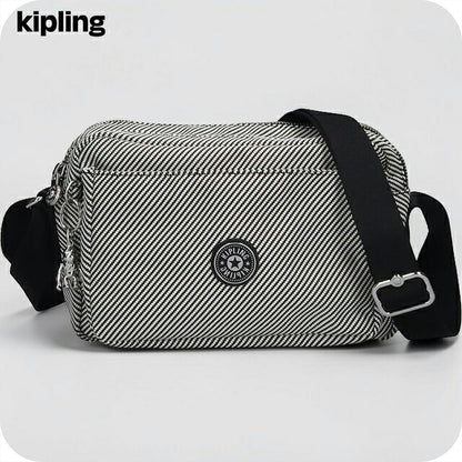 キプリング ショルダーバッグ レディース ブランド Kipling アバヌ M PE+ KI8024-4SY Diagonal Jacquard 黒 KI8024-4SY