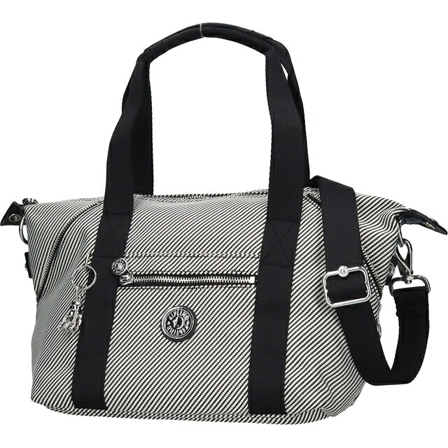 キプリング ボストンバッグ レディース ブランド Kipling アート ミニ PE+ ミニボストンバッグ 2WAY KI8028-4SY Diagonal Jacquard 黒 KI8028-4SY
