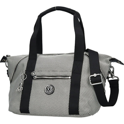 キプリング ボストンバッグ レディース ブランド Kipling アート ミニ PE+ ミニボストンバッグ 2WAY KI8028-4SY Diagonal Jacquard 黒 KI8028-4SY