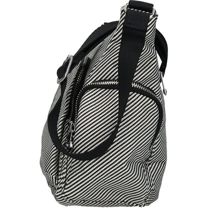 キプリング ショルダーバッグ レディース ブランド Kipling ガブ S PE+ ロゴ ワンポイント 総柄 ストライプ KI8039-4SY Diagonal Jacquard 黒 KI8039-4SY