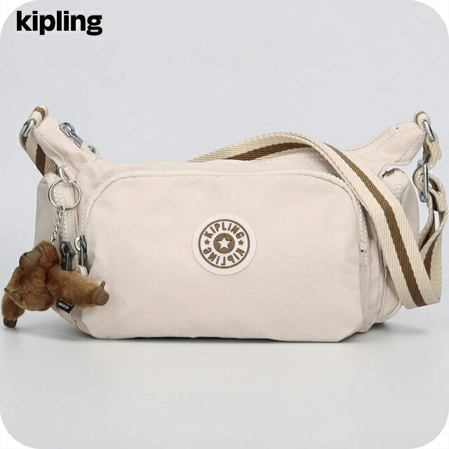 キプリング ショルダーバッグ レディース ブランド Kipling ガベット S ロゴ ワンポイント 無地 KI8115-9LO Soft Sand KI8115-9LO