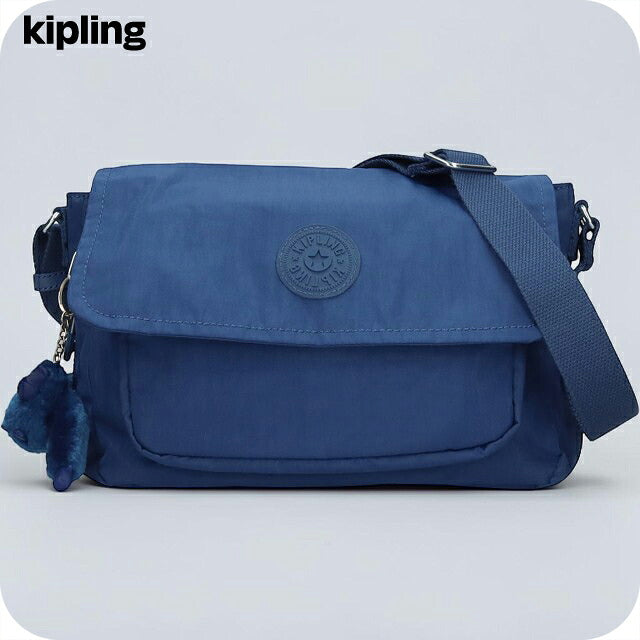 キプリング ショルダーバッグ レディース ブランド Kipling ダルマ B ロゴ ワンポイント 無地 KI8123-5PZ Casual Blue KI8123-5PZ
