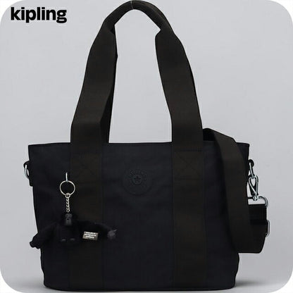キプリング トートバッグ レディース ブランド Kipling ミンタ M UP ロゴ ワンポイント 無地 2WAY KI8642-P39 Black Noir 黒 KI8642-P39