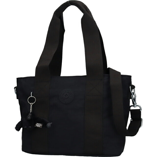 キプリング トートバッグ レディース ブランド Kipling ミンタ M UP ロゴ ワンポイント 無地 2WAY KI8642-P39 Black Noir 黒 KI8642-P39