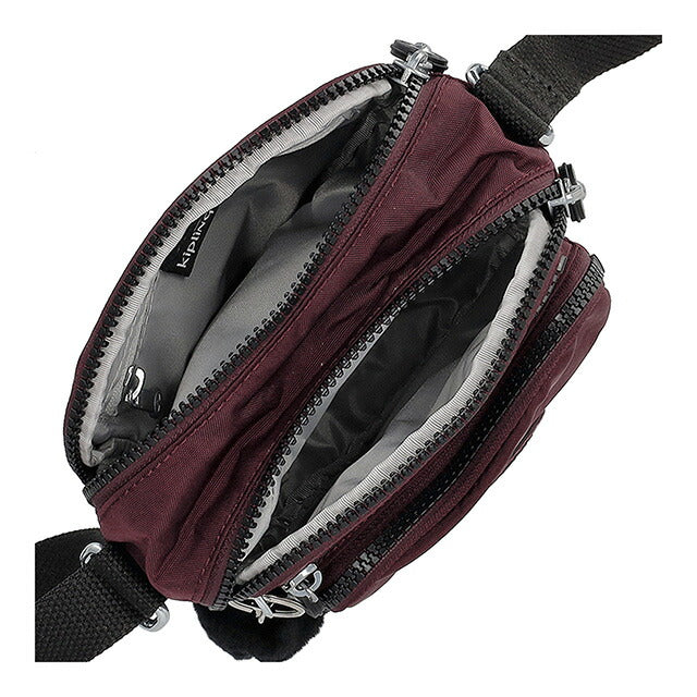 レディース Kipling ショルダーバッグ バーガンディ