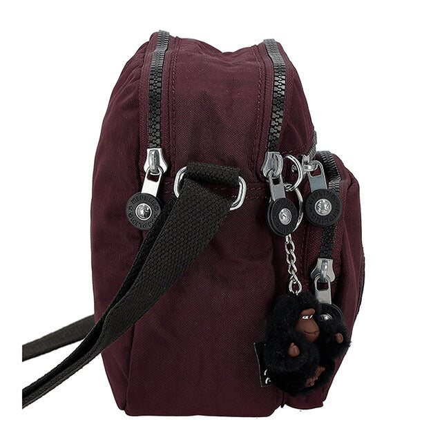 レディース Kipling ショルダーバッグ バーガンディ