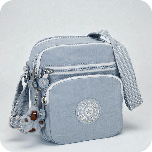 キプリング ショルダーバッグ レディース ブランド Kipling KI91611QR ROBINS EGG ライトブルー 斜めがけ 高級 おしゃれ プレゼント 女性 実用的 かわいい