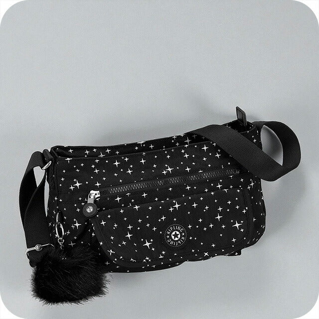キプリング ショルダーバッグ レディース ブランド Kipling KI93911OM COSMIC TWILIGHT ブラック 斜めがけ 高級 おしゃれ プレゼント 女性 実用的 かわいい