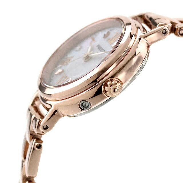 【新品】シチズン CITIZEN wicca 腕時計 レディース KL0-561-21 ソーラーテック電波（H0F6-04M） ホワイトシェルxピンクゴールド アナログ表示 KL0-561-21 ｜ シチズン ウィッカ ソーラーテック電波 – 腕時計のななぷれ