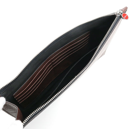 キートン クラッチバッグ メンズ LEATHER レザー UBN001 TESTA DI MORO ブラウン系 バッグ KTNUBN001031