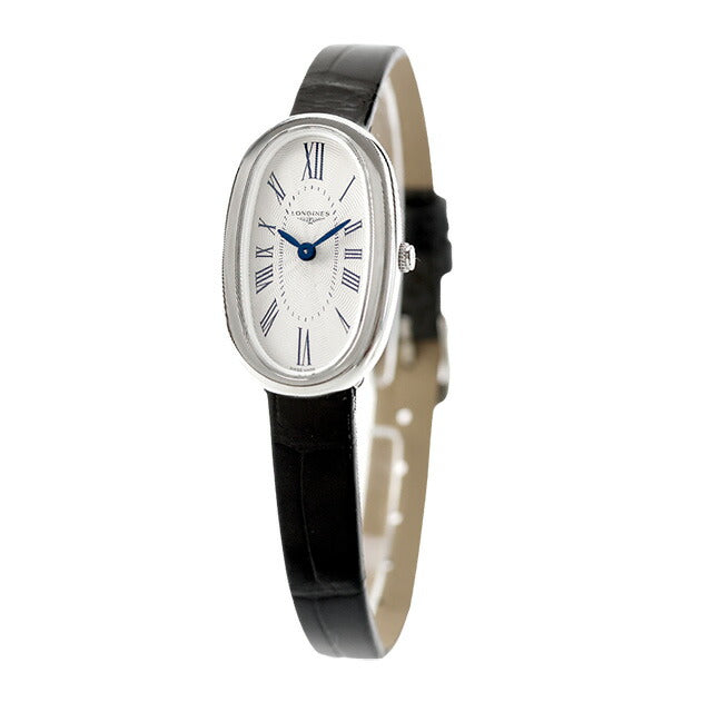 ロンジン サンフォネット クォーツ 電池式 腕時計 ブランド レディース LONGINES L2.305.4.71.0 アナログ シルバー ブラック 黒 スイス製 L2-305-4-71-0