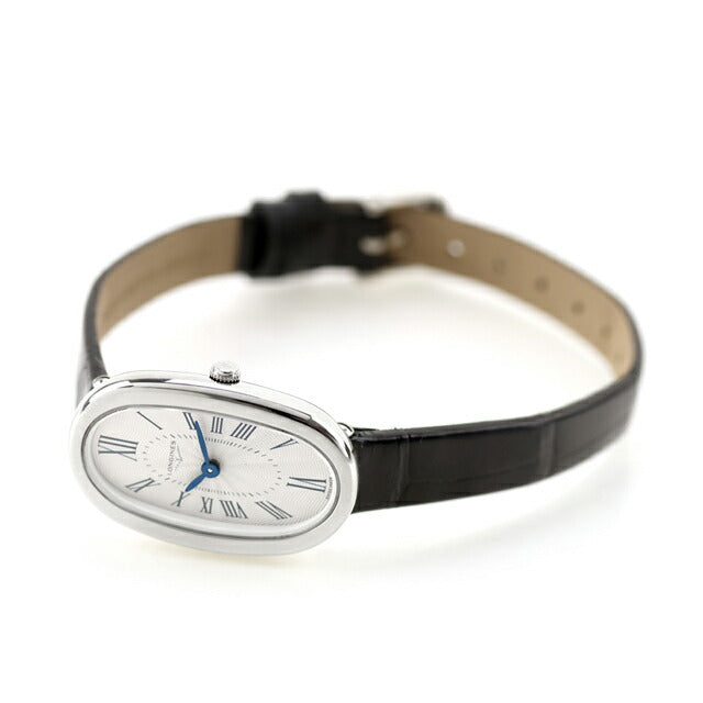 ロンジン サンフォネット クォーツ 電池式 腕時計 ブランド レディース LONGINES L2.305.4.71.0 アナログ シルバー ブラック 黒 スイス製 L2-305-4-71-0