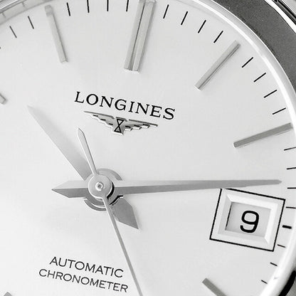 ロンジン レコード 自動巻き 腕時計 ブランド レディース LONGINES L2.320.4.72.6 アナログ シルバー スイス製 L2-320-4-72-6