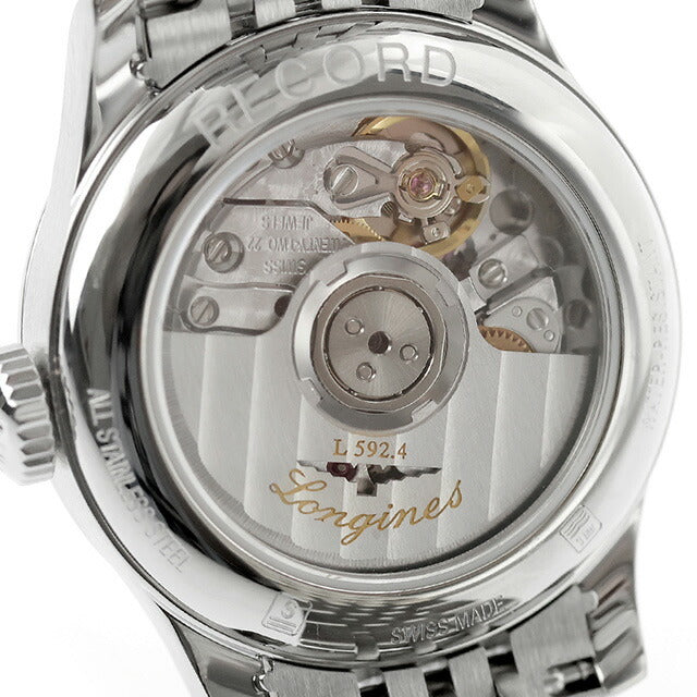 ロンジン レコード 自動巻き 腕時計 ブランド レディース LONGINES L2.320.4.96.6 アナログ ブルー スイス製 L2-320-4-96-6