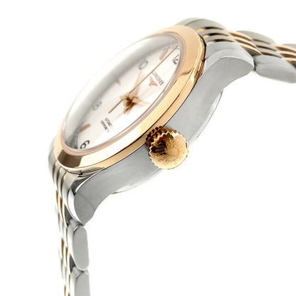 ロンジン レコード 自動巻き 腕時計 ブランド レディース LONGINES L2.320.5.76.7 アナログ シルバー ピンクゴールド スイス製 L2-320-5-76-7
