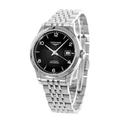 ロンジン レコード 自動巻き 腕時計 ブランド レディース LONGINES L2.321.4.56.6 アナログ ブラック 黒 スイス製 L2-321-4-56-6
