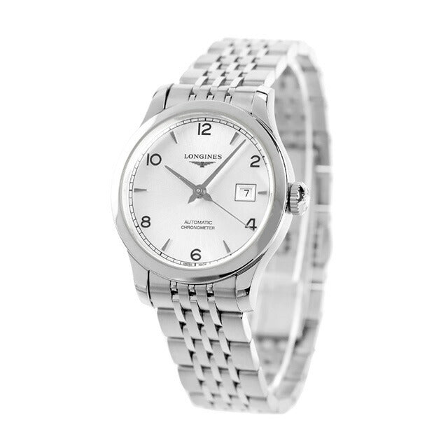 ロンジン レコード 自動巻き 腕時計 ブランド レディース LONGINES L2.321.4.76.6 アナログ シルバー スイス製 L2-321-4-76-6