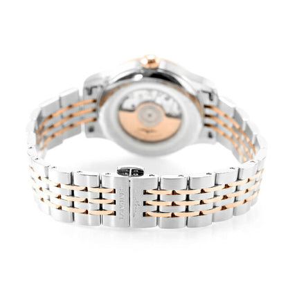ロンジン レコード 自動巻き 腕時計 ブランド レディース LONGINES L2.321.5.76.7 アナログ シルバー ピンクゴールド スイス製 L2-321-5-76-7