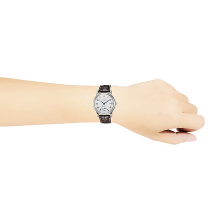 ロンジン マスターコレクション 自動巻き 腕時計 ブランド メンズ LONGINES L2.708.4.78.3 アナログ ホワイト ブラウン 白 スイス製 L2-708-4-78-3