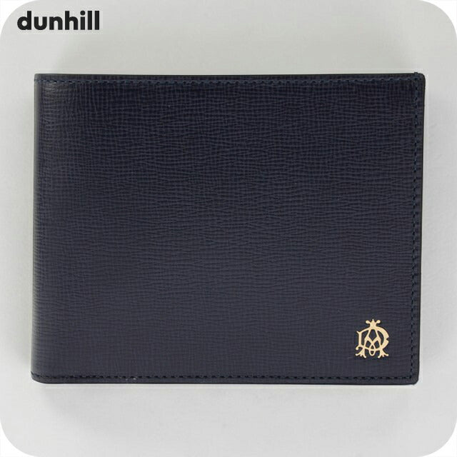 ダンヒル 二つ折り財布 二折財布 メンズ ブランド dunhill レザー L2T732N ネイビー/イエロー