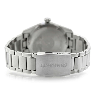 ロンジン スピリット 自動巻き 腕時計 ブランド メンズ 替えベルト LONGINES L3.810.4.53.9 アナログ ブラック 黒 スイス製 L3-810-4-53-9