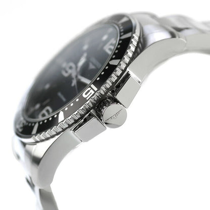 ロンジン ハイドロコンクエスト クォーツ 電池式 腕時計 ブランド メンズ LONGINES L3.840.4.56.6 アナログ ブラック 黒 スイス製 L3-840-4-56-6