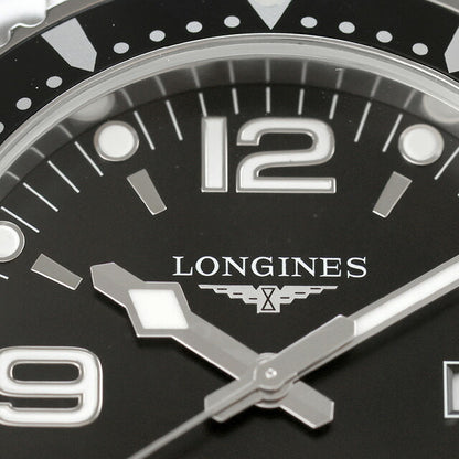 ロンジン ハイドロコンクエスト クォーツ 電池式 腕時計 ブランド メンズ LONGINES L3.840.4.56.6 アナログ ブラック 黒 スイス製 L3-840-4-56-6