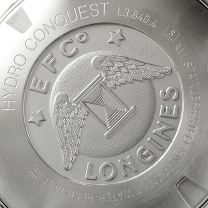 ロンジン ハイドロコンクエスト クォーツ 電池式 腕時計 ブランド メンズ LONGINES L3.840.4.56.6 アナログ ブラック 黒 スイス製 L3-840-4-56-6