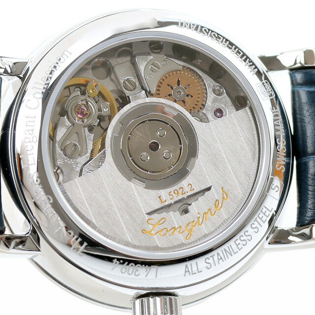 ロンジン エレガント 自動巻き 腕時計 ブランド レディース LONGINES L4.309.4.92.2 アナログ ブルー スイス製 L4-309-4-92-2