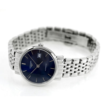 ロンジン エレガント 自動巻き 腕時計 ブランド レディース LONGINES L4.310.4.92.6 アナログ ブルー スイス製 L4-310-4-92-6