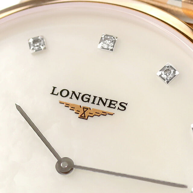 美品 稼働品 ロンジン L5.132.2 レディース腕時計 白色文字盤 新品電池 LONGINES - 【本物保証】 美品 ロンジン LONGINES 12Pダイヤ