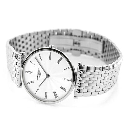 ロンジン グランクラシック クォーツ 電池式 腕時計 ブランド メンズ LONGINES L4.755.4.71.6 アナログ シルバー スイス製 L4-755-4-71-6