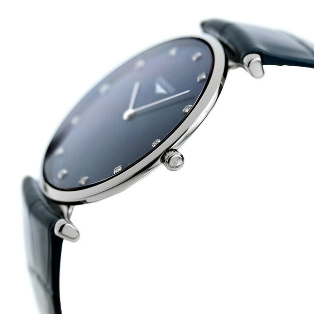 ロンジン グランクラシック クォーツ 電池式 腕時計 ブランド メンズ ダイヤモンド LONGINES L4.755.4.97.2 アナログ ブルー スイス製 L4-755-4-97-2