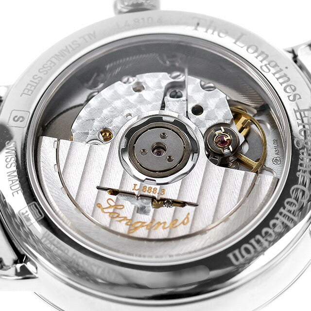 ロンジン エレガント 自動巻き 腕時計 ブランド メンズ LONGINES L4.810.4.11.6 アナログ ホワイト 白 スイス製 L4-810-4-11-6