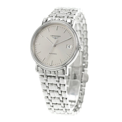 ロンジン プレザンス 自動巻き 腕時計 ブランド メンズ LONGINES L4.821.4.72.6 アナログ グレー スイス製 L4-821-4-72-6