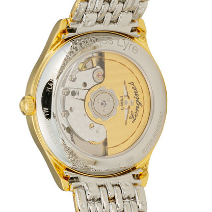 ロンジン リール 自動巻き 腕時計 ブランド メンズ LONGINES L4.860.2.32.7 アナログ イエローゴールド ゴールド シルバー スイス製 L4-860-2-32-7