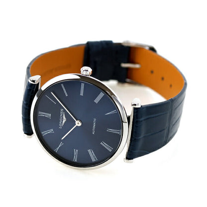 ロンジン グランクラシック 自動巻き 腕時計 ブランド メンズ LONGINES L4.908.4.94.2 アナログ ブルー スイス製 L4-908-4-94-2