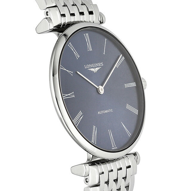 ロンジン グランクラシック 自動巻き 腕時計 ブランド メンズ LONGINES L4.908.4.94.6 アナログ ブルー スイス製 L4-908-4-94-6