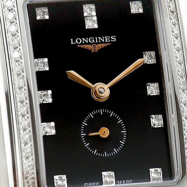 ロンジン ドルチェビータ クォーツ 電池式 腕時計 ブランド レディース LONGINES L5.255.5.59.7 アナログ ブラック シルバー L5-255-5-59-7