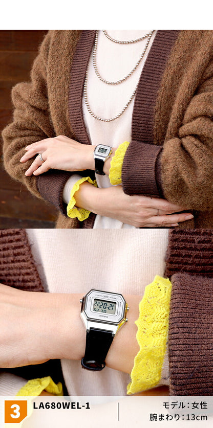 カシオ チープカシオ CASIO ヴィンテージ クォーツ 電池式 LA680W ユニセックス チプカシ メンズ レディース 腕時計 ブランド カシオ casio デジタル ブラック グレー 黒 選べるモデル おしゃれ 防水 かわいい プレゼント 実用的